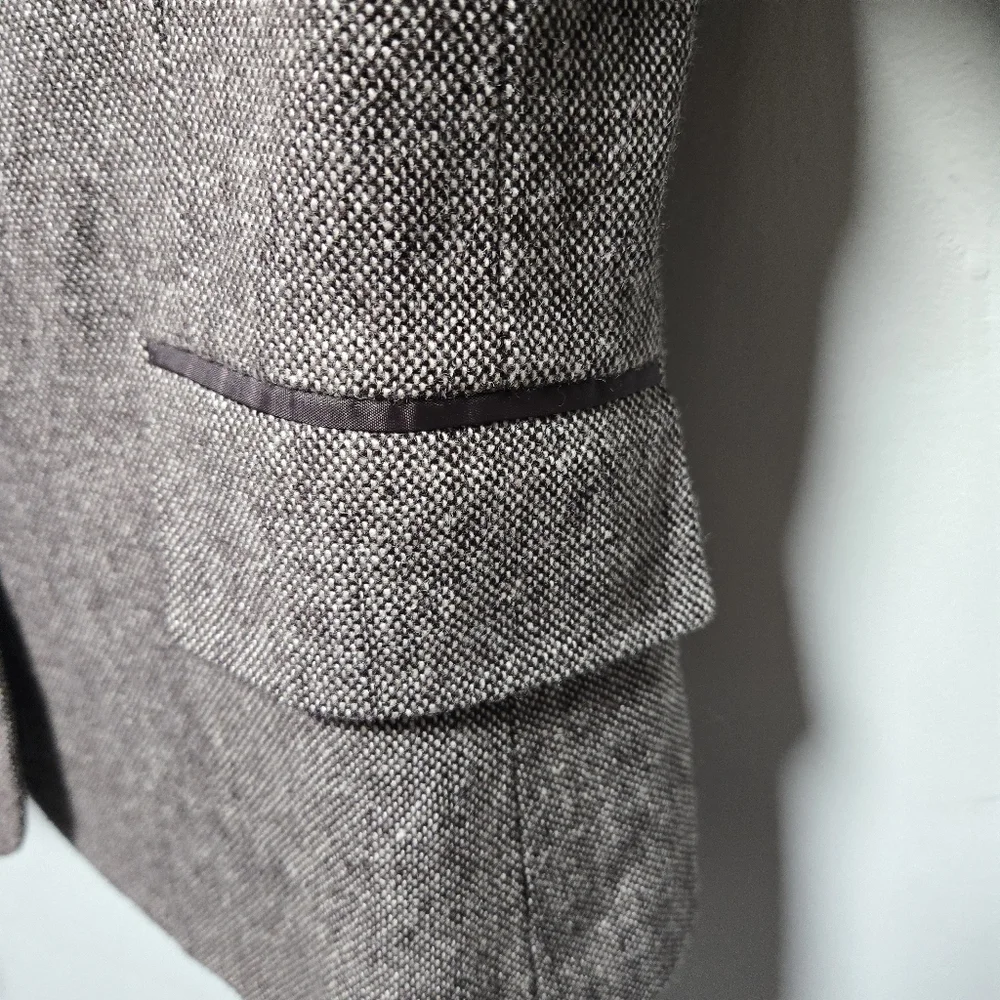To The Max Wool Blend Brown Blazer Suit Jacket Size 6 Career Wear Business